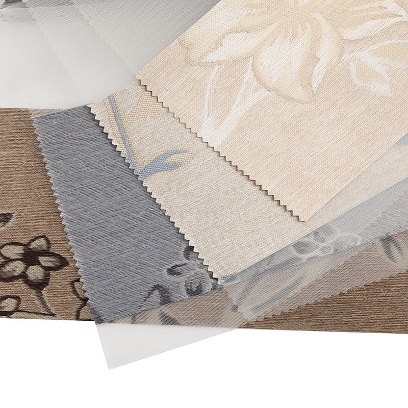 YX019 Color suave Protección solar Jacquard Zebra Blind Fabric