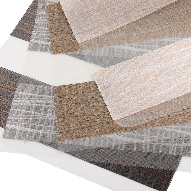 YX025 Tejido Jacquard grueso de doble capa Jacquard Zebra Blind