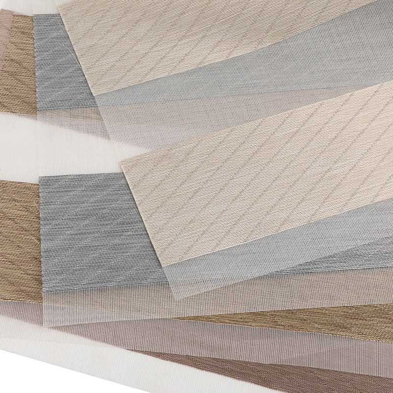 GD23 Doble aislamiento ajustable Semi-Blackout Zebra Blind Fabric