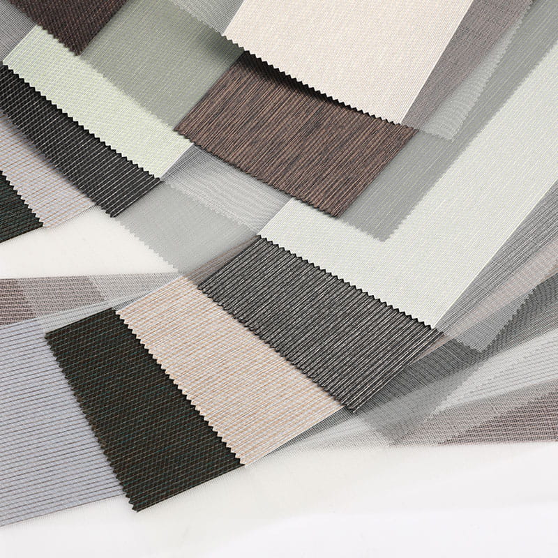 F078 Tela para persianas cebra semiopaca de doble capa para dormitorio escolar