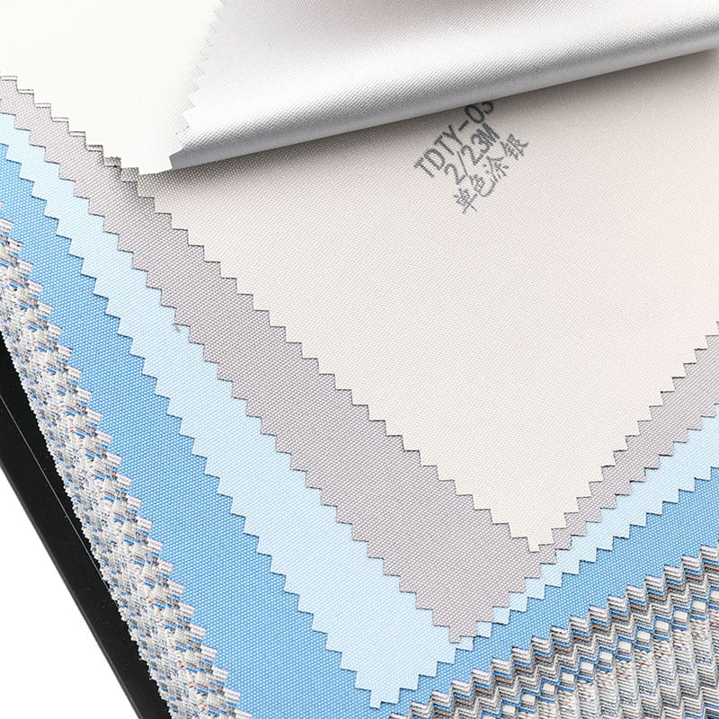 TDTY 200/230cm Revestimiento de plata 100% Tela de persiana enrollable opaca